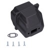 Silencer Muffler Gasket With Screw, Exhaust Muffler Kit For Chainsaw