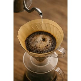 Coffee Filters, Unbleached Natural Brown #2,100 Counts 1-4Cups V02 Disposable Coffee Filter Paper Cone, Compatible with V60 For Pour Over Droppers and Drip Coffee Maker.