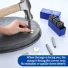 Lingvee Metal Stamp Set 6mm Steel Metal Stamping Tool Set