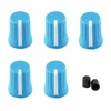 AUXBC 6mm Rubber Potentiometer Control Knobs Pioneer knob DJM Mixer