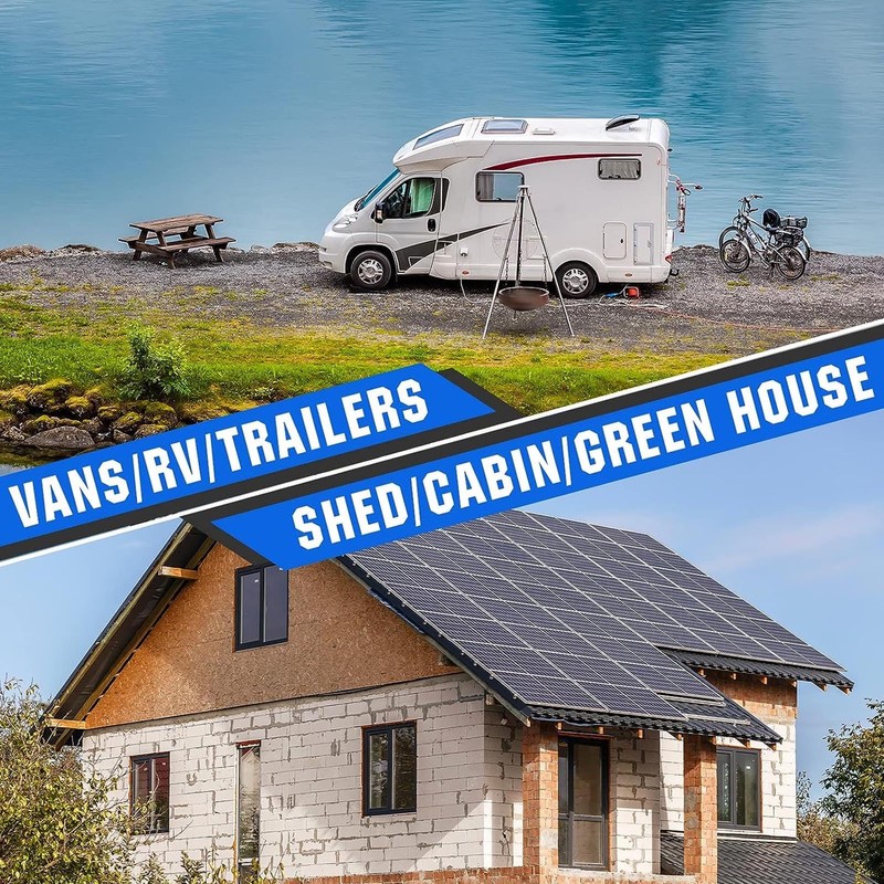 300 Watts 12 Volt/24 Volt Solar Panel Kit High Efficiency,