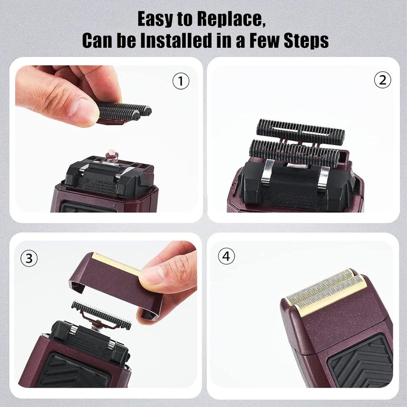 Ersatz Rasierköpfe kompatibel mit Wahl Foil Shaver (Red/2)