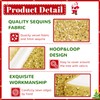 TPCSCH Gold Christmas Tree Collars Sparkle Xmas Tree Ring Large