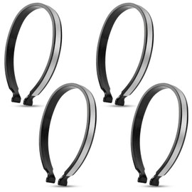 flintronic 4 PCS Lightweight Bicycle Clips, Powerful Reflective Cycling Trouser Clips, Bicycle Trouser Clips, Safety Ankle Bands Reflector, Cycling Accessories for Men Women Ankles,Grey