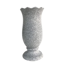 Grave Vase for Cemetery Memorial Grave Decoration Marble Color with Ground Spikes Comes with Flower Foam…