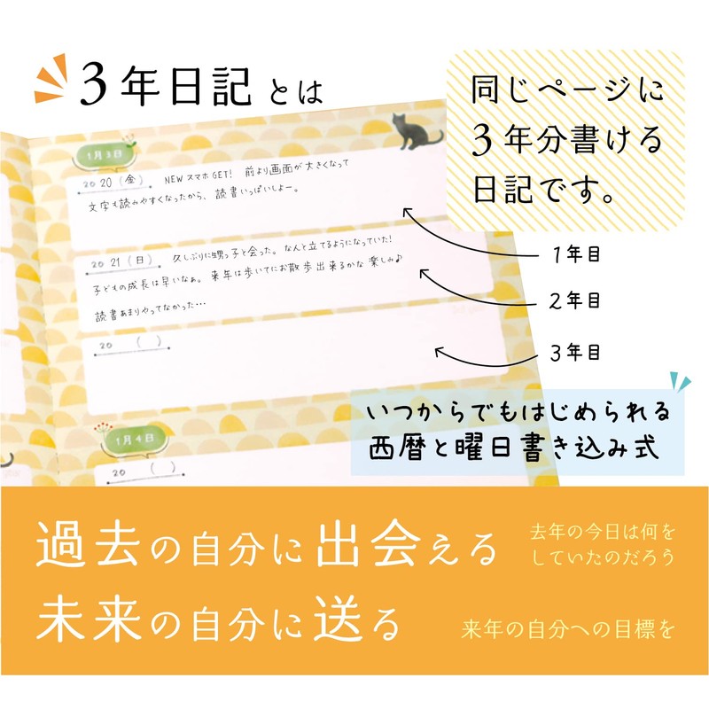 Full Color, b5 (26 cm x 18 cm)) 3-Year Diary,