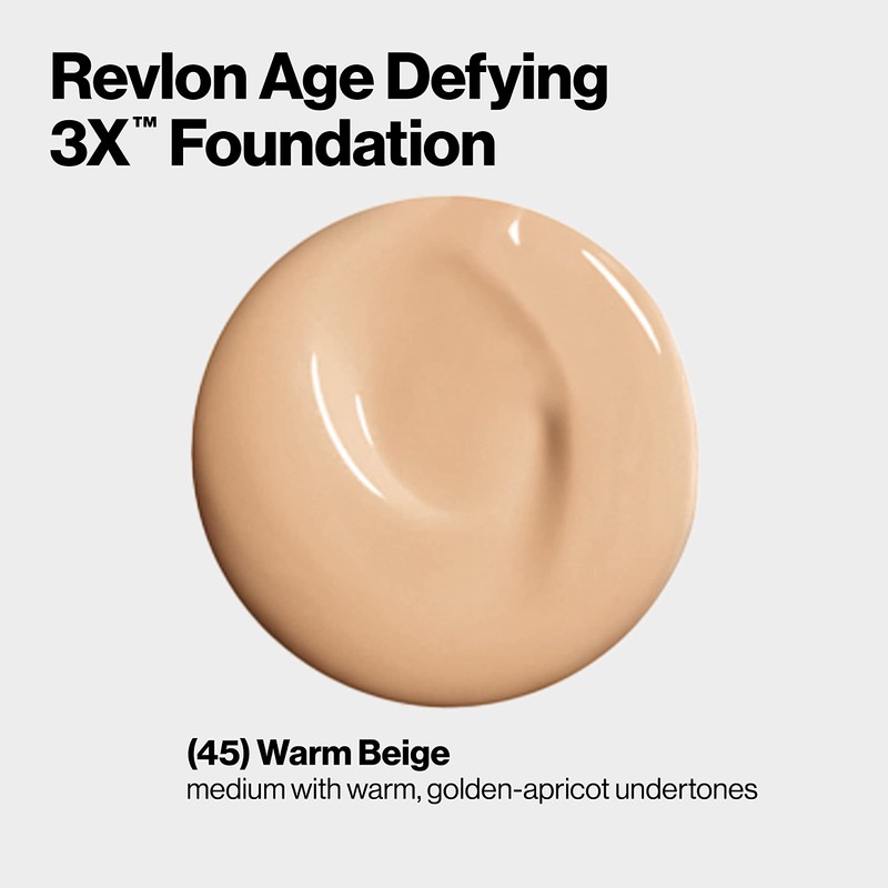 Revlon Age Defying 3X Makeup Foundation, Firming, Lifting and Anti-Aging