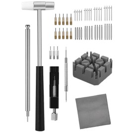 TICFROG Watch Link Removal Tool Kit,Watch Band Tool Kit,Repair Kit for Watch Bands Straps Adjustment,Replacement and Resizing,with User Manual,Watch Link Remover,32PCS Watch Pins,13PCS Spare Needle