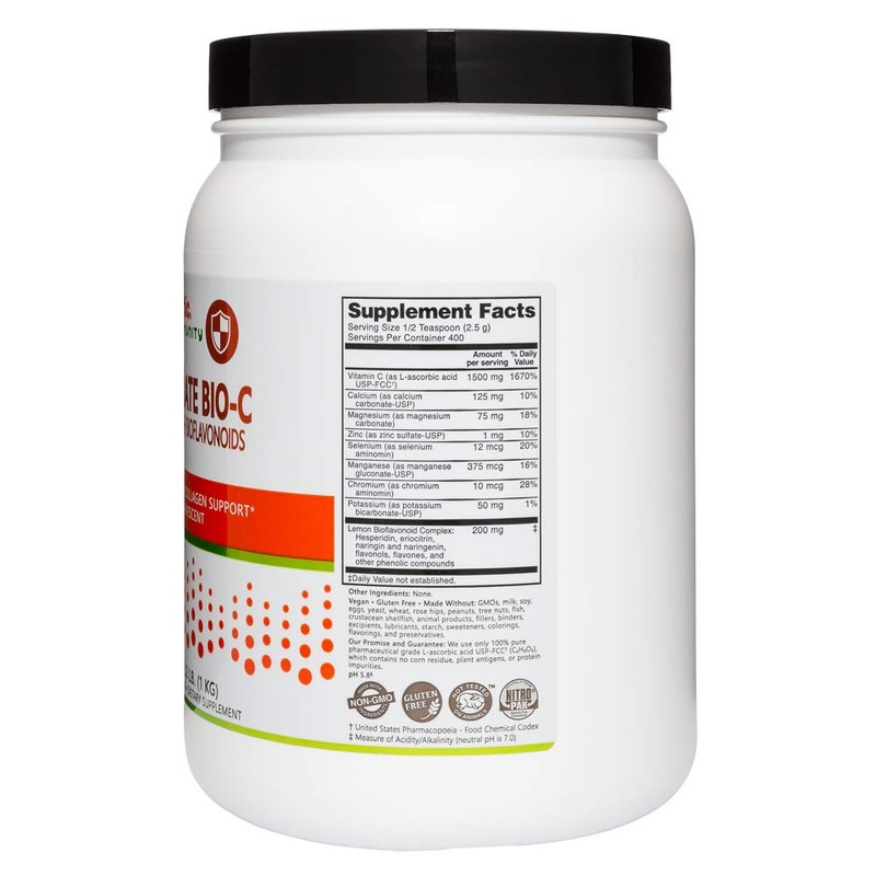 NutriBiotic - Ascorbate Bio-C, 2.2 Lb. | Effervescent Vitamin C