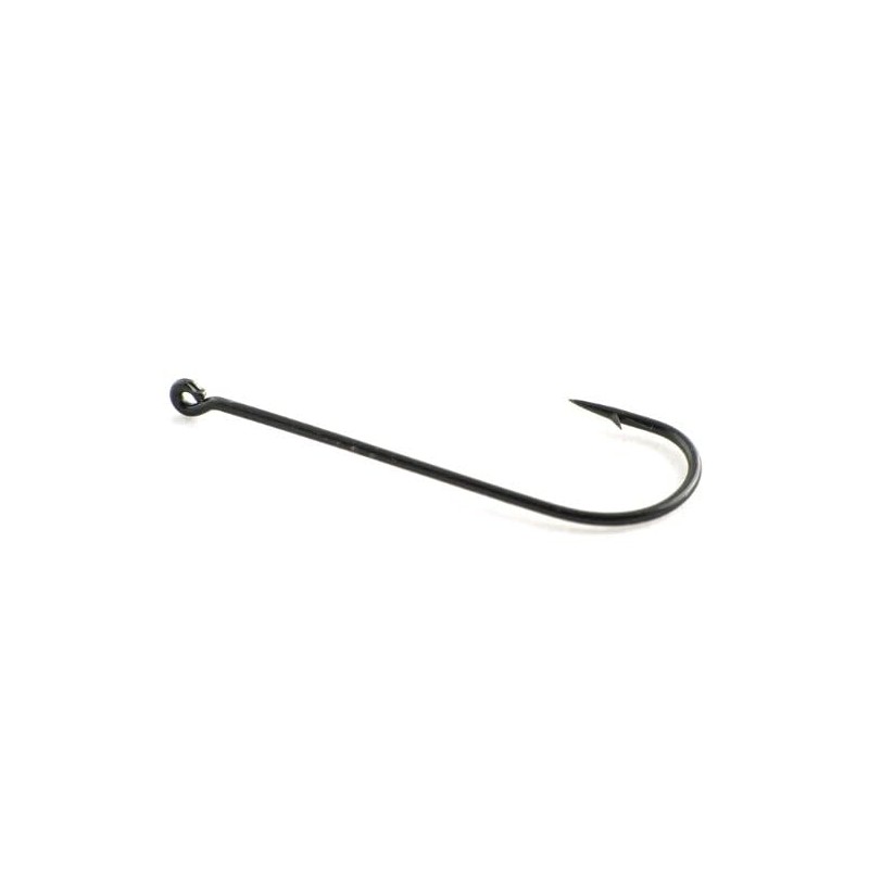 Phoxinus Aberdeen Sea Fishing Hooks, Black, 50 Pack, Size 1/0
