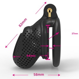 Comfortable and breathable men's tiger beehive cage, two colors, two models (42mm/45mm/48mm/52mm) -CARA94 (Black, Arc rings)