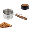 Dog Cat Food Scoop Measuring Cup, LCCOWOT Stainless Steel 1