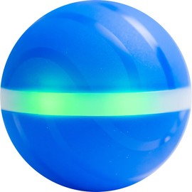 BarxBuddy Busy Ball Interactive Cat & Dog Toy - (Heavy Duty - Incredibly Durable & Peppy) Automatic & Self Rolling Wicked Pet Ball for Hard Surfaces - 3 Interactive Speeds - Rechargeable
