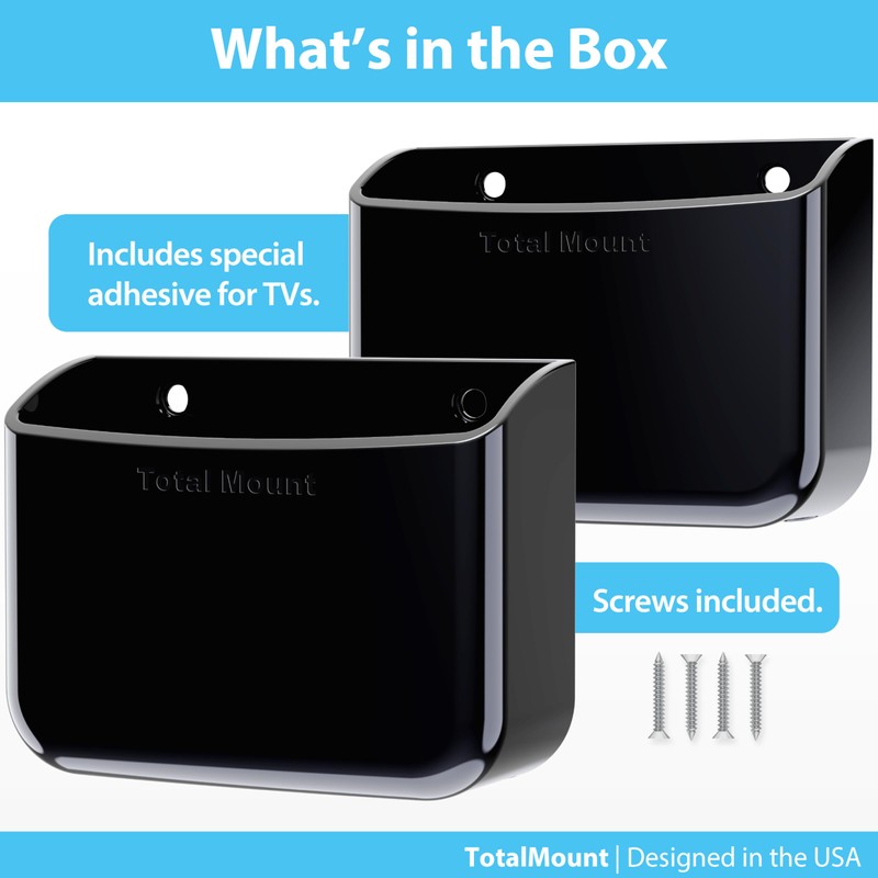 TotalMount Universal Remote Control Holders (Quantity 2 - Two Remotes