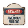 Beware of American Bulldog 12" X 12” Sign | Indoor/Outdoor