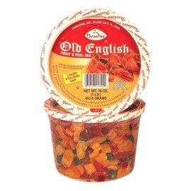 Paradise Old English Fruit and Peel Mix, 16 Ounce Tubs (Pack of 4)