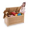 Melissa & Doug Wooden Toy Chest - Light Wood Furniture