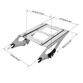 TCMT Tour Pack 2-UP Motorcycles Luggage Rack Mount Fits For Harley Touring CVO Street Glide Road King Road Glide 2014-2023 Electra Glide Standard 2019-2022