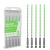 5 Pack 1/8 inch Masonry Drill Bit Set - Carbide