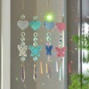 4 Pcs Crystal Suncatcher with Hearts, Rainbow Makers, Hanging Crystal