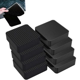 Syylqyr 80 PCS Rug Gripper for Carpet, Non Slip Matting for Wooden Floors, Stop Rug Moving on Carpet, for Carpeted Floor Stair Sofa Cushion Car Boot LinersBlack