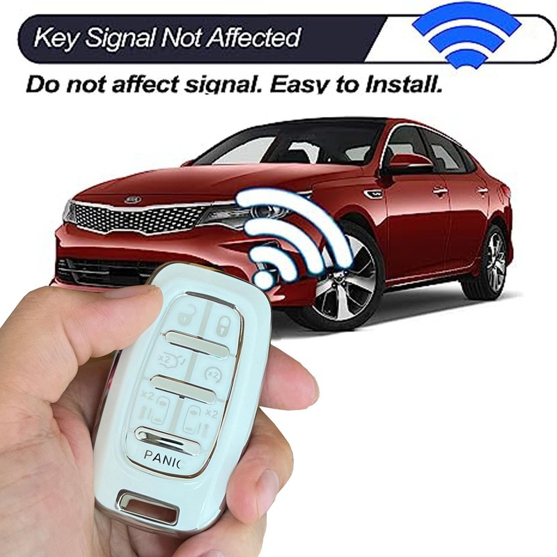 WENHENI for Chrysler Key Fob Cover with Keychain Fit for