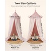 Large Bed Canopy with Star Lights, Double Layer Canopy for