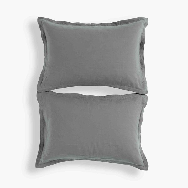 Christy King Pillowcases 2 Pack | Organic Retreat | Grey