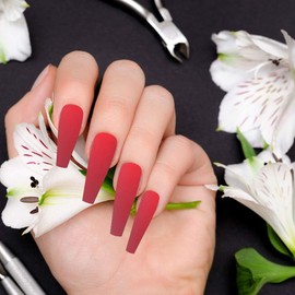 200pcs Nail Patch Fake Nails Extra Long Nail Tips Ballerina Nail Tips Full Cover False Nails Press on Nails Manicure Beauty Tools Ballerina False Nails Full Cover Nail Tips