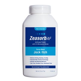 Zeasorb AF Jock Itch Powder, Super Absorbent, Scaling, & Burning Relief, 2.5 Oz