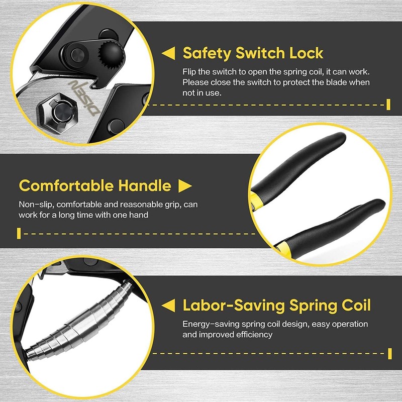 DISEN Cable Cutter, Heavy Duty Wire Cutters Cutting Up to