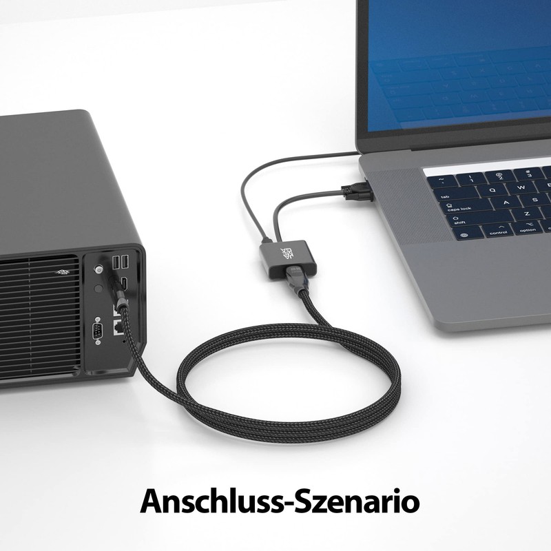 JAMEGA - VGA to HDMI Adapter with Audio Support 1080P