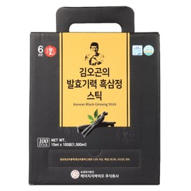 Kim O-Gon's Fermentation Power Black Ginseng Sticks 15ml 200, 300 pcs / 김오곤의 발효기력 흑삼정 스틱 15ml 200개, 300개