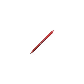 Bic SoftFeel Clic Pen Retractable Rubberised Barrel 1.0mm Tip 0.3mm Line Red Ref 837399 [Pack of 12]