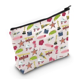 PWHAOO Los Angeles Lover Gift Welcome to Los Angeles Design Makeup Bag Los Angeles Vacation Cosmetic Bag Los Angeles Souvenir Travel Bag (Welcome to Los Angeles Design M C)