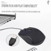 Yadojingcn Wired USB Computer Mouse - Ergonomic Design, USB Mouse