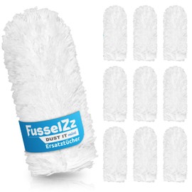 FusselZz dust it Mini 10 Washable Duster Replacement Cloths: Effective Dust Removal Made Easy - Cleaning Power with Washable Replacement Cloths. Keep Your Home Dust Free Effortlessly!