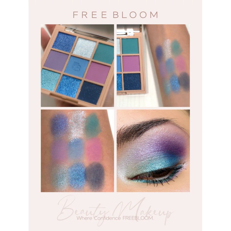 Paleta De Sombras De Ojos 9 En 1 De Freebloom