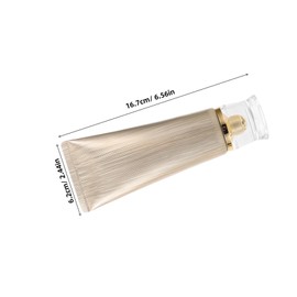 Baluue 4pcs Refillable Cosmetic Dispenser Tubes with Flip Cap Travel Soft Squeeze Bottles for Creams Lotions Facial Cleansers Silver Plated Design