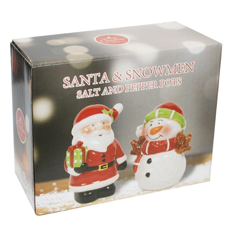 Christmas Salt and Pepper Set Novelty Cruet Set - Santa