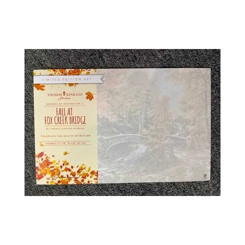 Thomas Kinkade Studio Postcard Fall at Fox Creek