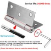 Jinyuanchao 3 Inch Self Closing Door Hinges, 3mm Thick Stainless