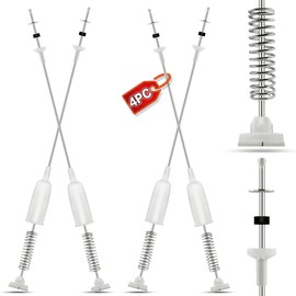 4-Pack 4902EA1002E AJK72909307 Washer Suspension Rods, 25.8 Inch Compatible with LG Ken-more Top Loader Washing Machine, Fit for WT4970CW WT5070CW WT5170HV WT5170HW WT6001HV WT6001HW