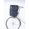 川住製作所 自転車 2段式前カゴカバー KW-256FR ネイビーチェック