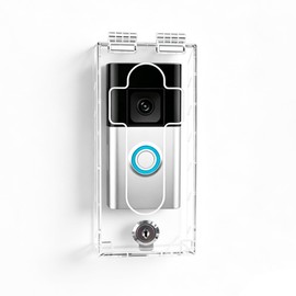 groword Outdoor Anti-Theft Doorbell Lock Box for Ring,7.09”L × 2.95”W × 1.22”H, High Transparent Acrylic Protective Housing, Protect Doorbell from Vandalism and Theft