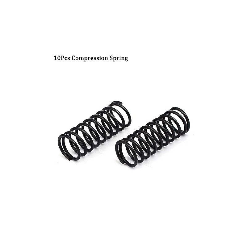TOP-VIGOR 10Pcs Compression Spring, 1.2mm Wire Dia, 12mm OD, 30mm