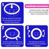 UHANBUT Elastic Stretch Steering Wheel Cover, Anti-Slip 15 inch Microfiber
