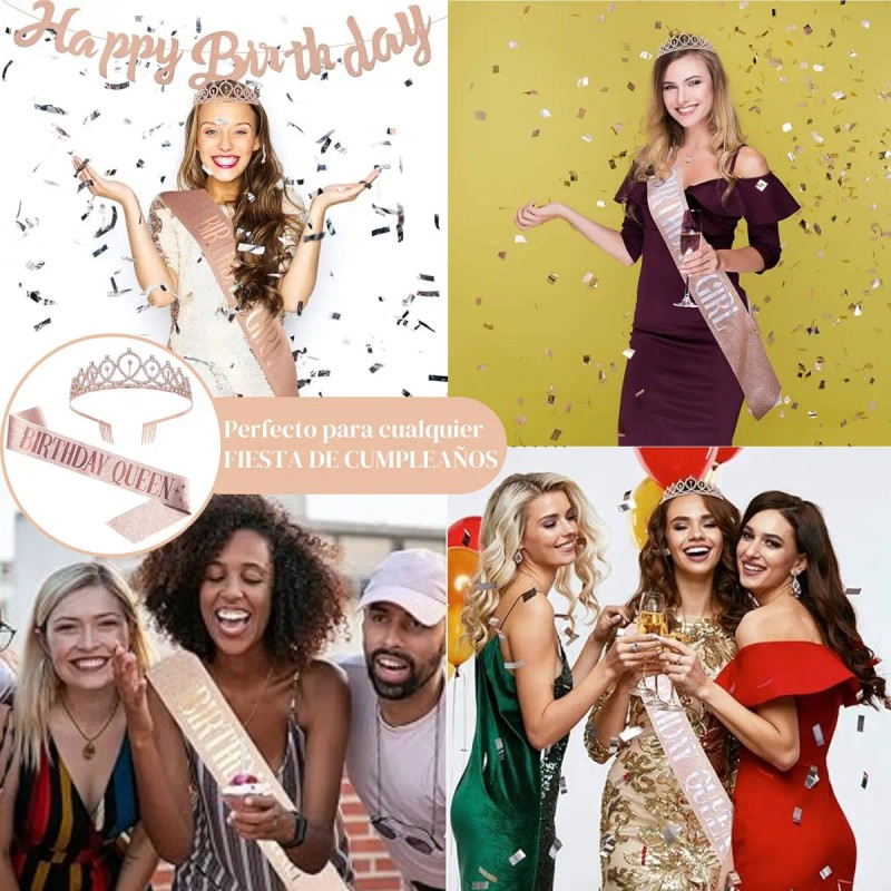 Accesorios Diadema Coronas Princesas Cumpleaños