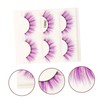 TOVINANNA 3pairs Multi-color Eyelashes Dense Makeup Extensions for for Festivals