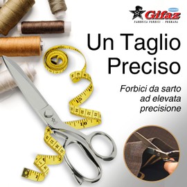 Gifaz Tailor's Scissors Fully Nickel-Plated Made in Italy
